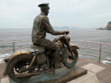Motorcycle Monument near Punta  Mazatlan  Mexico