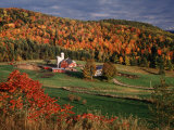 Vermont Farm in the Fall  USA