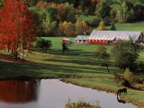 Vermont Farm in the Fall  USA