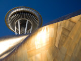 Space Needle and the Experience Music Project  Seattle Center  Seattle  Washington  USA