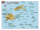 Map of Fiji  Pacific