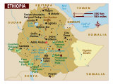 Map of Ethiopia  Africa