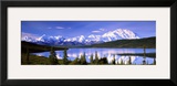 Snow Covered Mountains  Mountain Range  Wonder Lake  Denali National Park  Alaska  USA