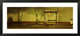 Bus Stop at Night  San Francisco  California  USA