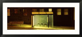 Bus Stop at Night  San Francisco  California  USA