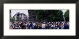 Crowd at Festival of San Fermin  Running of the Bulls  Pamplona  Navarre  Spain