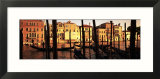 Gondolas in a Canal  Venice  Italy