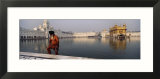 Senior Man Coming Out of a Pond  Golden Temple  Amritsar  Punjab  India