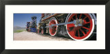 Train Engine on a Railroad Track  Golden Spike National Historic Site  Utah  USA
