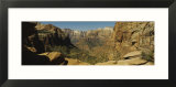 Rock Formations on a Landscape  Zion National Park  Utah