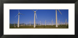 Wind Turbines in a Field  Mojave  California  USA