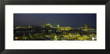 Buildings Lit Up at Night  Cincinnati  Ohio  USA