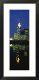 Buildings Lit Up at Night  Scioto River  Columbus  Ohio  USA