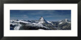 Snow on Mountains  Matterhorn  Valais  Switzerland