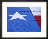Texas Flag Painted on Barn Roof  Austin  Texas
