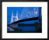 Bill Emerson Memorial Bridge Across the Mississippi River  Cape Girardeau  Missouri  USA
