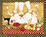Three Chefs at Work