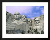 View of Mount Rushmore National Monument Presidential Faces  South Dakota  USA