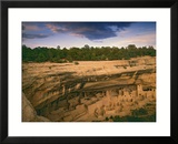 Ruins of Cliff Palace Built by Pueblo Indians  Mesa Verde National Park  Colorado  USA