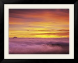 Mt Baker Peeks Above the Clouds in Olympic National Park  Washington  USA