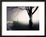 Standing in the Rain under Tree