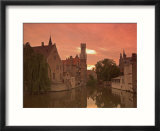 Belfort and River Dijver  Bruges  Belgium
