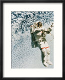 Astronaut walking in space