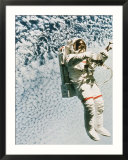 Astronaut walking in space
