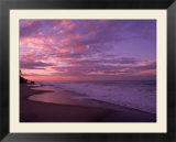 Sunset and the ocean  CA
