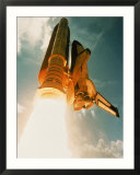 Space Shuttle lifting off