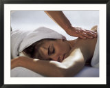 Woman Getting Massage at Health Spa