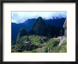 Tourists at Inca Ruins of Machu Picchu  Peru