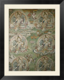 Buddhist painting inside the Jokhang Temple in Lhasa  Tibet