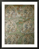 Buddhist painting inside the Jokhang Temple in Lhasa  Tibet