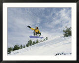 Woman Snowboarding on the Cinder Cone near Sunset Crater