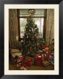 A Decorated Christmas Tree with Wrapped Presents Beneath
