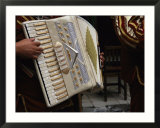 Mexican Musician Playing an Accordion