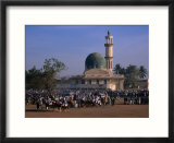 Crowds Gather in Front of Kano Mosque During Celebrations for Durbar Festival  Kano  Nigeria