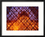 The Louvre Through It's Glass Pyramid  Paris  France