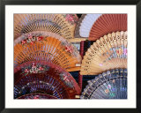 Fans at Stall  El Rastro Market  La Latina  Madrid  Spain