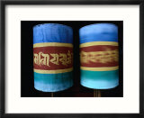 Prayer Wheels Spinning In Jambey Lhakhang  Bumthang  Bhutan