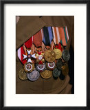 Medals on Breast of War Veteran  Warsaw  Poland