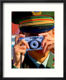 Guard Using His Camera on National Day in Tiananmen Square  Beijing  China