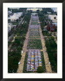 Washington Mall and NAMES Project AIDS Memorial Quilt from the top of Washington Monument