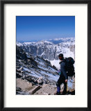 Mountain Climber on the Mt Whitney Trail  John Muir Wilderness Area  California  USA