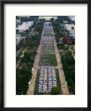 Washington Mall and NAMES Project AIDS Memorial Quilt from the top of Washington Monument