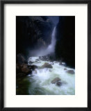 Water from Yosemite Falls Thunders into the Merced River Below  Yosemite Nat Park  California  USA