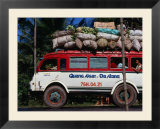 Bus Carrying Load And Passengers  Vietnam