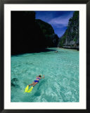 Snorkelling in the Big Lagoon  El Nido  Miniloc Island  Palawan  Philippines