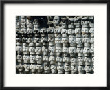 Wall of Skulls in Templo Mayor  Zocalo District  Mexico City  Mexico